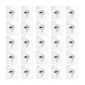 Generic Pack of 25 Acrylic-Metal Wall Hook (Multicolor)